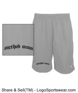 Method Arched Text on Mesh Shorts Design Zoom